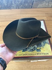 Stetson Gibby 6X Cowboy Hat USA Made Hat size 7 1/2 New In box