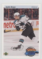 2010-11 Upper Deck Young Guns 20th Anniversary Variation Justin Braun #489 4gd