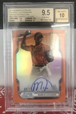Marco Luciano 2019 Bowman Sterling Orange Refractor AUTO Rc /75 Bgs9.5/10 Gem