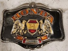 Belt buckle Honda GW Gold Wing Dual Eagle Emblem vintage 1978 AHM