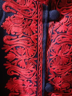knee length dresses for ladies Black Sherwani Jacket Aarzoo Kurta Set Xs / with Potli