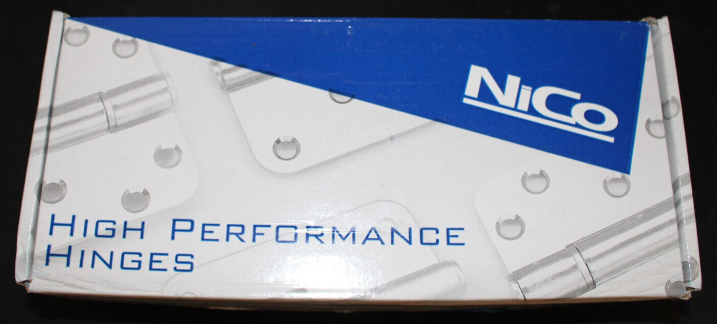 Nico 3D Adjustable Door Hinge 92 x 92 (Nominal) x 14/2.7mm Silver 4915