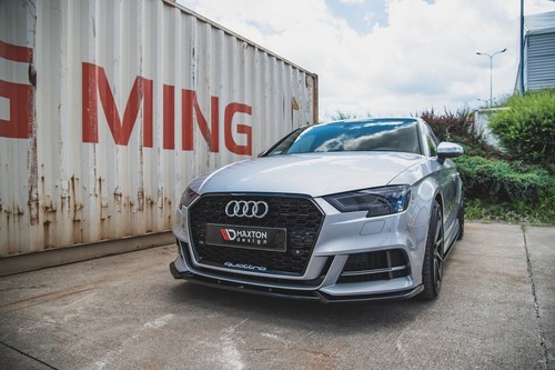 Maxton Design Frontlippe V.3 für Audi S3 / A3 S-Line 8V Facelift Hochglanz schwa - Afbeelding 5 van 7
