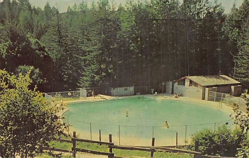 Postcard CA: Swimming Pool, YMCA San Francisco, La Honda, California, 1965