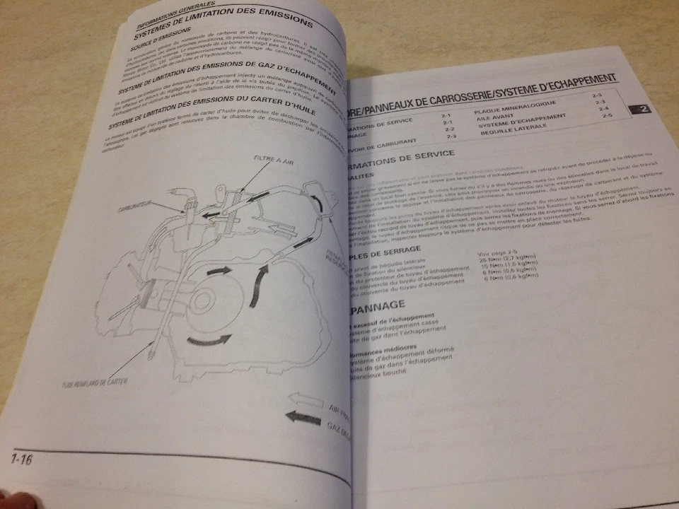 Manual Taller Honda XR50R2 XR50 R2 XR 50 Workshop Manual de Taller Francesa - Imagen 3 de 4