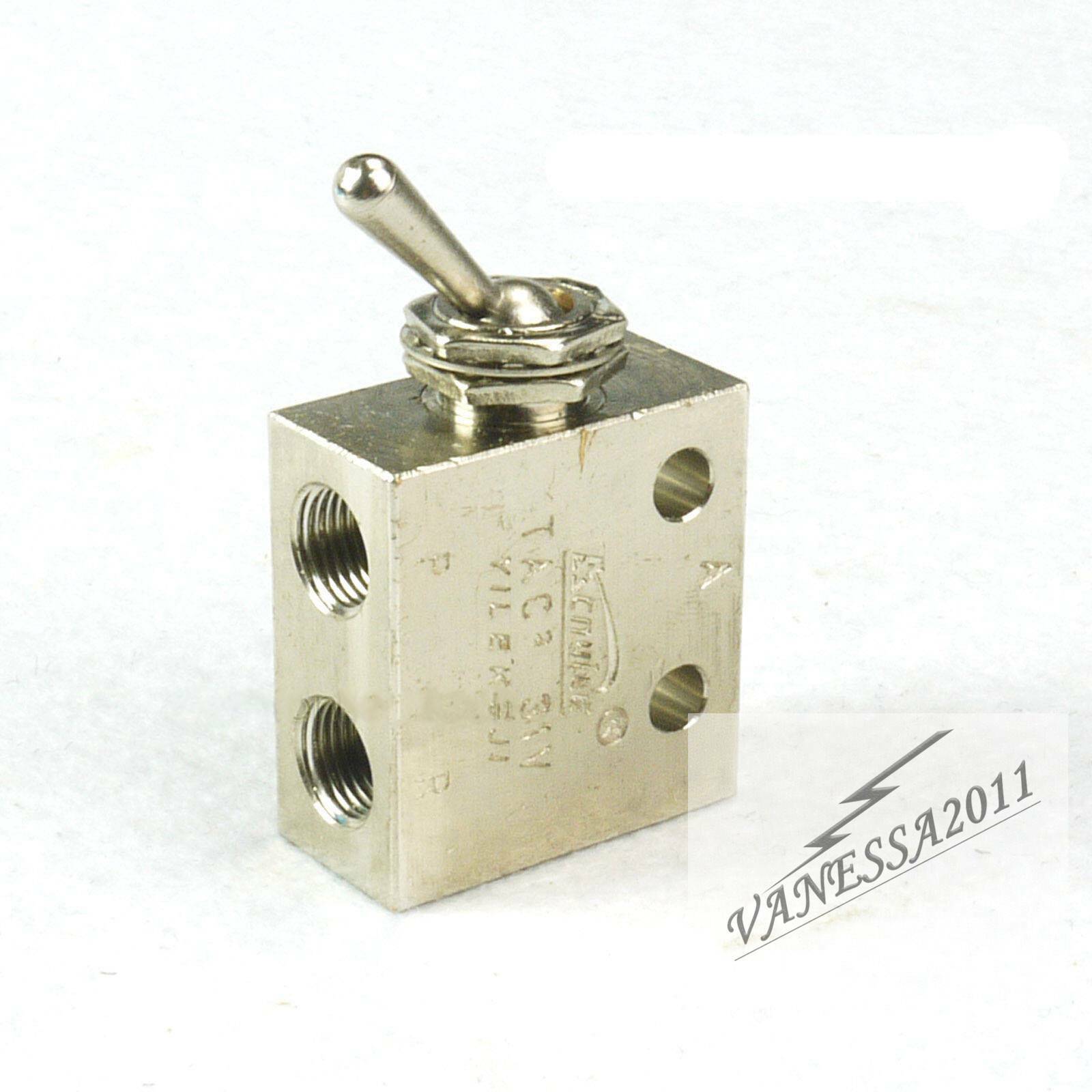 1/8" TAC231V Air Pneumatic 2 Position 3 Way ON OFF Switch Knob Toggle Valve eBay