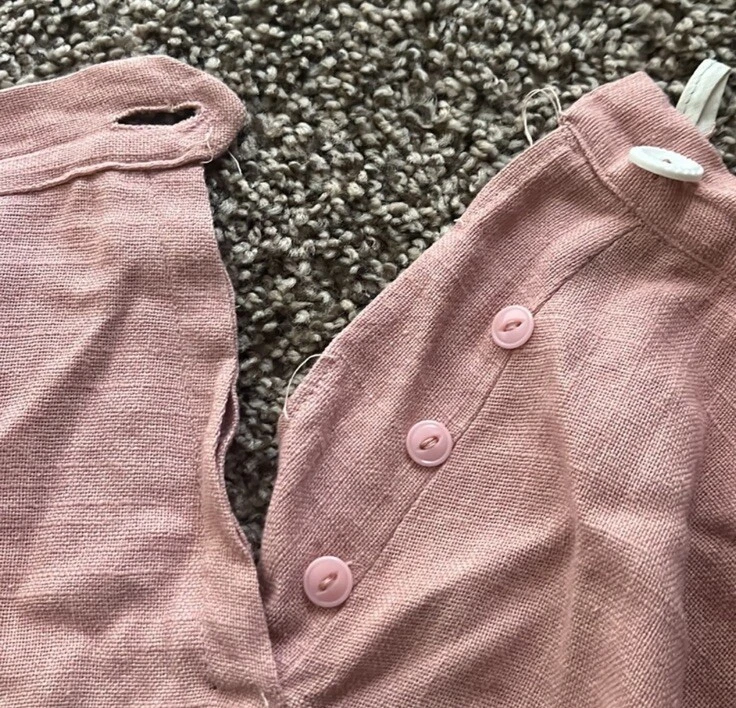 Falda rosa años 40 1930 XS cintura 25 pulgadas vintage Foto 2 de 4