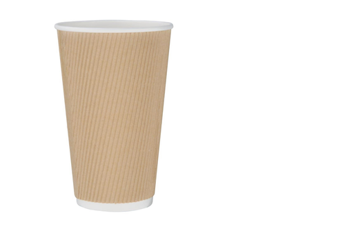 Tazas de café desechables tazas de papel tazas Kraft para bebidas calientes y frías tazas de venta - Imagen 10 de 16