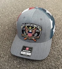 2nd Amendment Hat US Snapback Trucker Cap Handcrafted in Florida!