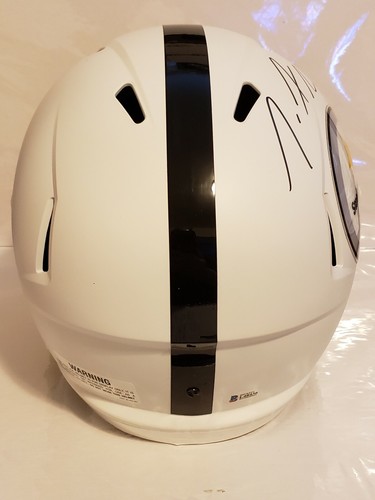 Minkah Fitzpatrick & Joe Haden Signed Steelers F.S. Helmet Beckett Witnessed COA - Picture 8 of 10