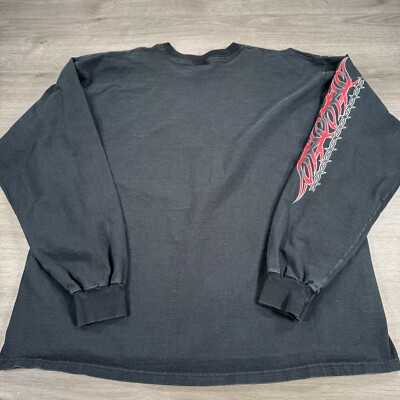 ☆【1993 STUDIO】☆23SS VINTAGE TRACK JERSEY LONG SLEEV.E☆ Vintage Long Sleeve Tribal T-Shirt Image West Skate 90s Y2K