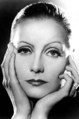 Greta Garbo s/w 4x6 Foto Hands To Face wunderschön