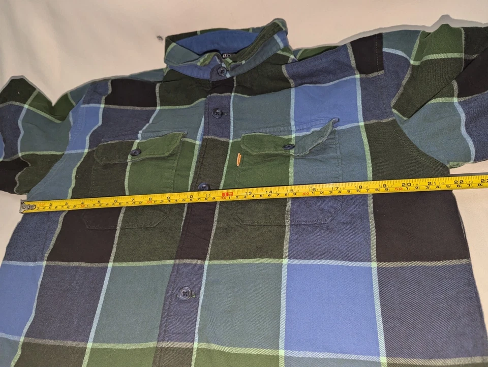 Levi’s Gold Tab Men’s Plaid Jackson Flannel Worker Over Shirt Size XS GUC - Image 2 of 4
