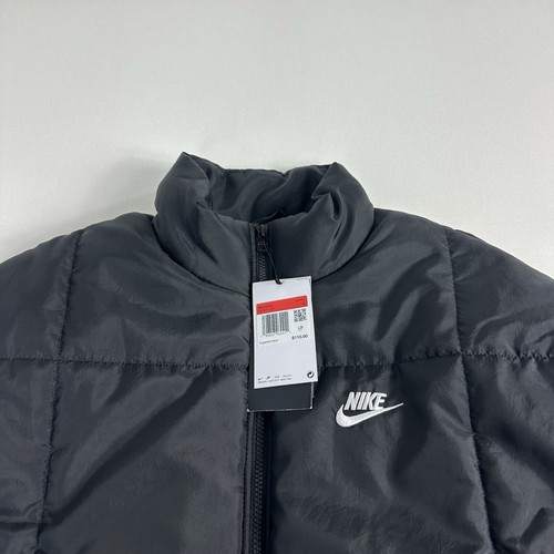 Nike Sportswear Womens Large Puffer Vest Therma-FIT Oversized FB7679-010 Black - Picture 4 of 7