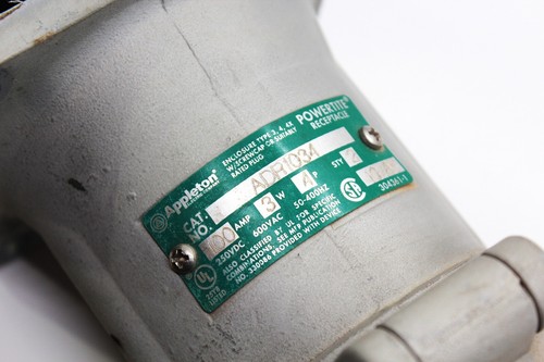 APPLETON ADR1034 100A 3W 4P PIN-MANGA RECEPTÁCULO (HEMBRA) - Imagen 3 de 7
