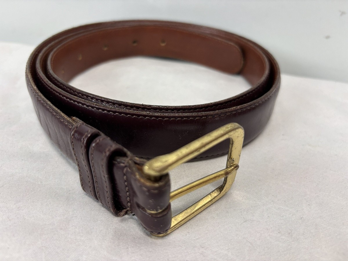 Vintage Coach Burgundy Leather Belt Model 5800 Sz 44 Mens  display picture 1