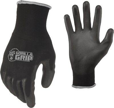 Gorilla Grip X Large Work Gloves 25 Pack Slip Resistant All Purpose Durable Grip