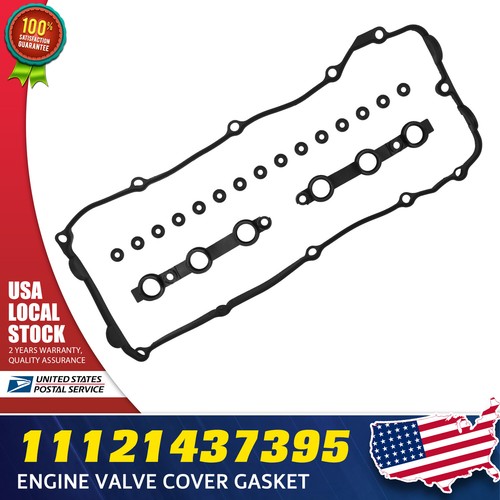 Valve Cover Gasket Set + 15 Grommet/Washers E39 E34 E53 E60 E83 New