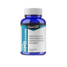 EXCEL HMB 1000MG PER CAP/120 CAPS. 2X STRONGER. Beta-Hydroxy Beta-Methlbutyrate