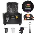 Medium Frequency Induction Metal Melting Furnace Gold Silver w/Temp Control 220V