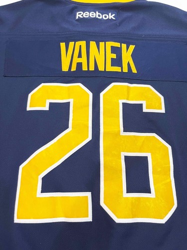 Reebok Premier Buffalo Sabres VANEK #26 NHL Hockey Jersey XL Navy Blue Sewn - Picture 5 of 12