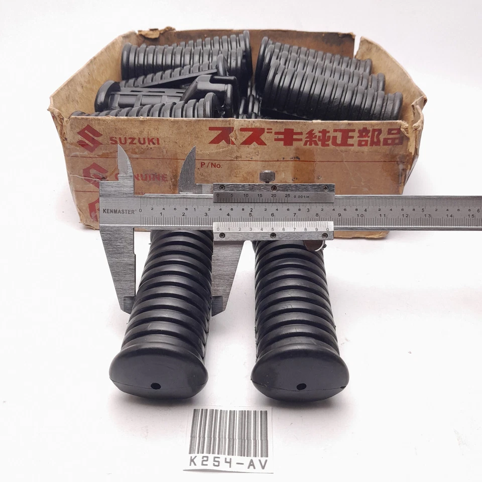 La clavija delantera de goma puede adaptarse a Suzuki A100 TS50 K10 K11 M30 NOS 2 piezas Foto 3 de 4