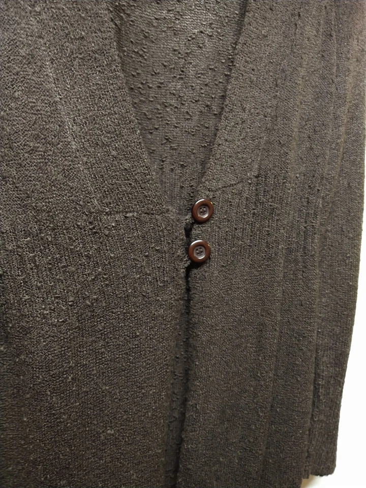 Uniforme Mujer Por John Paul Richard Hasta la Rodilla Marrón Suéter Cárdigan 1X 009 Foto 3 de 4