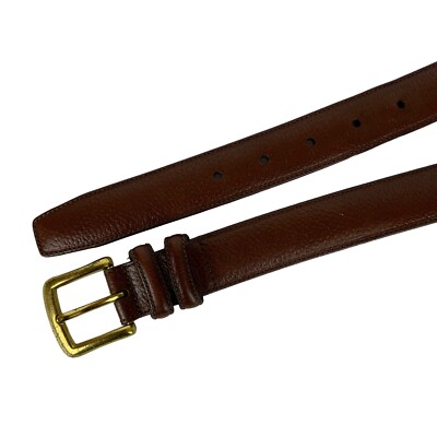 Roundtree Yorke Mens Dress Belt Size 42 Brown Pebbled  display picture 3