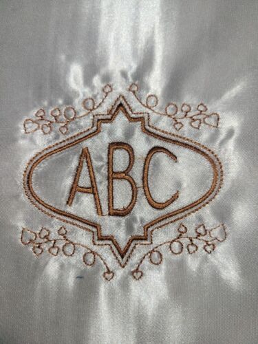 Bridal Satin Western hat liners. Quality liners W/ Monogram Black or Gold HV263 - Picture 17 of 22