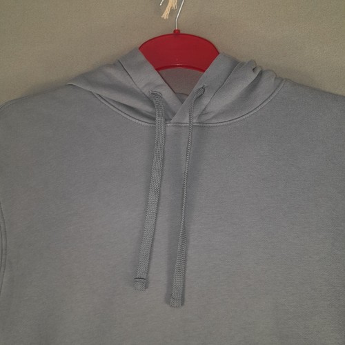 Nike Felpa Con Cappuccio Grigio Taglia S Pile Logo Oro Uomo - Foto 3 di 10