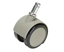 DCI  #2972  Soft Wheel Caster for Hard Floors, Gray, Pkg of 5