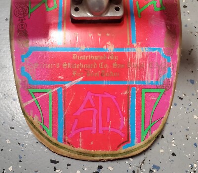 Vintage & Rare Sector 9 Joel Tudor Custom Cruiser Board Zig Zag