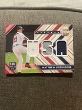 Matthew Liberatore 2018 Elite Extra Edition #USAM-ML /99 USA Material Gold Cards