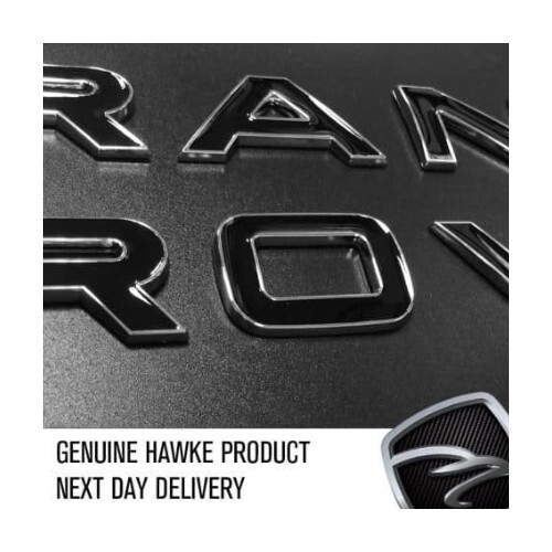 RANGE ROVER 3D Black with Chrome Outline or Boot Letters eBay