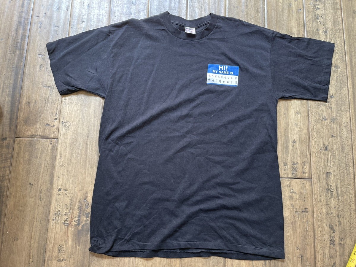 VIntage EMINEM Marshall Mathers LP Name Tag Shady T shirt XL 
