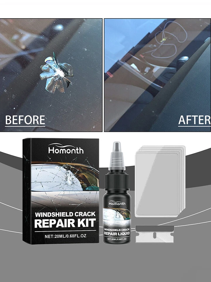 Car Windshield Crack Repair Fluid Car Glass Glue Scratch Chip Cracks Repair Kit - Image 2 of 4