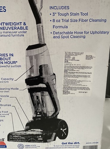 BISSELL PROHEAT 2X REVOLUTION PET PRO PULITORE TAPPETI TAPPETO BISSEL SHAMPOO NUOVO CON SCATOLA - Foto 12 di 14