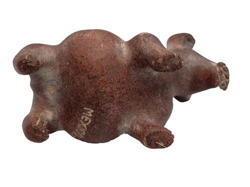 Mexican Handmade Xolotzcuintle Dog Figurine Red Clay Pottery Colima Culture - Picture 7 of 8
