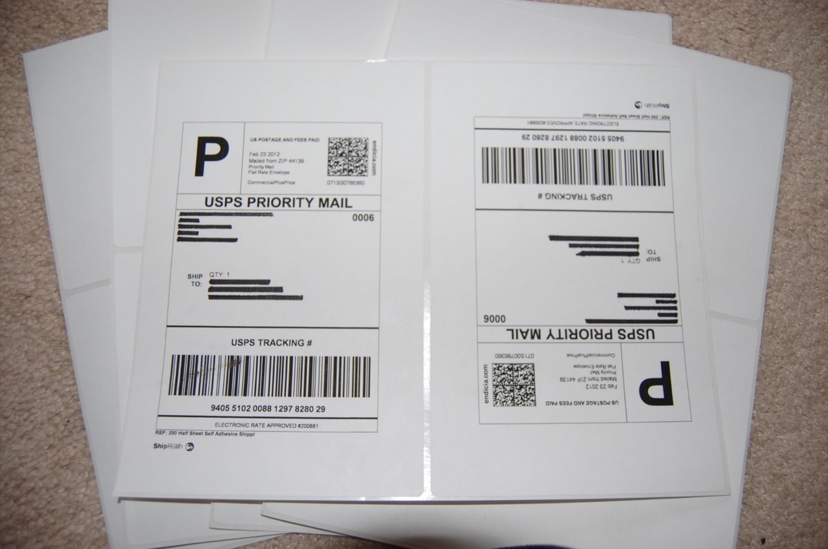 USA Premium Self-Adhesive Shipping Labels - 8.5x11 Half Sheet Labels For UPS, FedEx, USPS Mailing