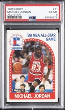 1989 HOOPS ALL-STAR #21 MICHAEL JORDAN PSA 6