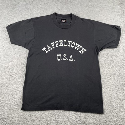 Vtg Taffeltown USA Screen Stars Best Large Black T Shirt Made In USA 90s Tee