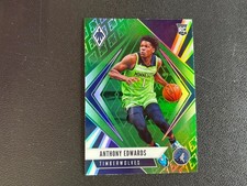 Anthony Edwards 2020-21 Phoenix Green Prizm Rookie RC Timberwolves F4