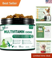 Multivitamin for Dogs - with MSM Glucosamine, Omegas 3 6, Probiotics for Dig