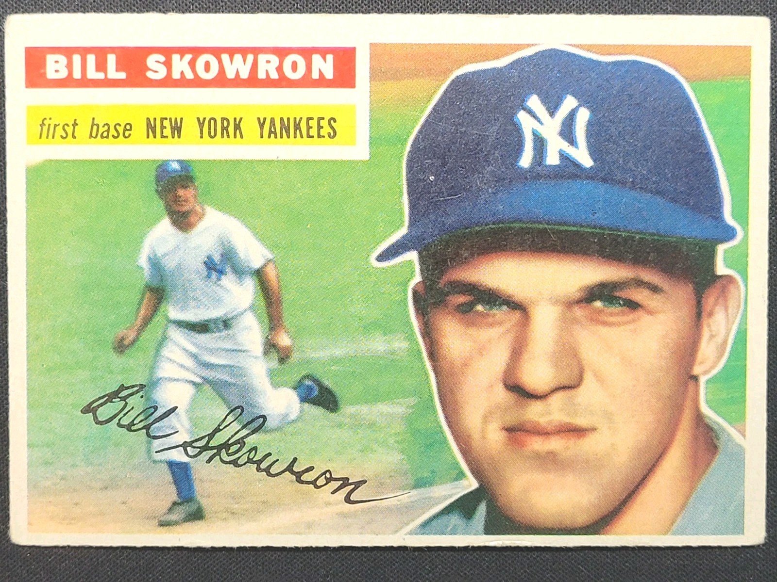 1956 TOPPS BASEBALL BILL SKOWRON #61 NEW YORK YANKEES