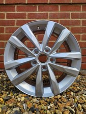 16" VW VOLKSWAGON TOURAN ALLOY WHEEL TRONDHEIM GENUINE 6.5X16 ET48 5TA601025
