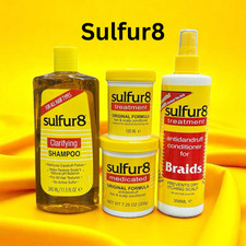 Sulfur8 Hair & Scalp Care Set – Shampoo, Conditioner & Treatment (100–356ml)
