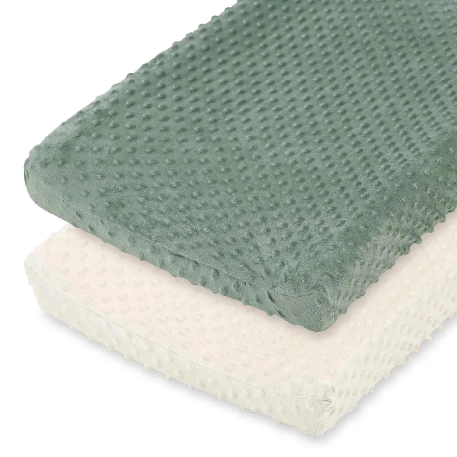 Minky Dot Diaper Changing Pad Cover - Ultra Soft Baby Mat Cover for Boys & Gi...