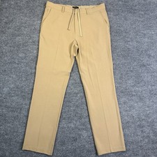 Quince Ultra Stretch Pants Mens 34x32 Khaki 24/7 Smart Chino travel pants(36x32)