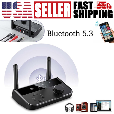 #ad #ad Bluetooth 5.3 Transmitter Receiver Long Range For TV Home Stereo Audio Adapter $19.09