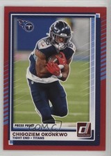 2025 Panini Donruss Press Proof Red Chigoziem Okonkwo #19 1j78